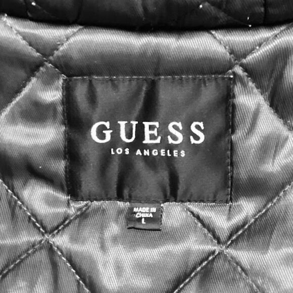 Guess Boyd Parka Fishtail Hem Hooded Jacket Men's Large in Cameo Brown Washed - Picture 8 of 12